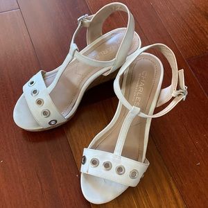 Charles David Size 4.5 wedge sandals.